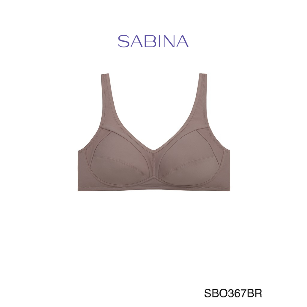 Sabina เสื้อชั้นใน Invisible Wire (ไม่มีโครง) รุ่น Function Bra รหัส SBO367BR สีน้ำตาล