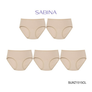 Sabina กางเกงชั้นใน (Set 5 ชิ้น) (ทรง Haft) รุ่น Panty Zone รหัส SUXZ1515CL สีเนื้ออ่อน