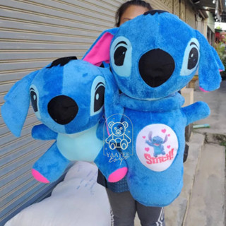เซตหมอน+ตุ๊กตาสติชน่ารักพร้อมส่ง 2ชิ้น พร้อมส่งจ้า หมอนข้างเด็ก สติชฟ้า