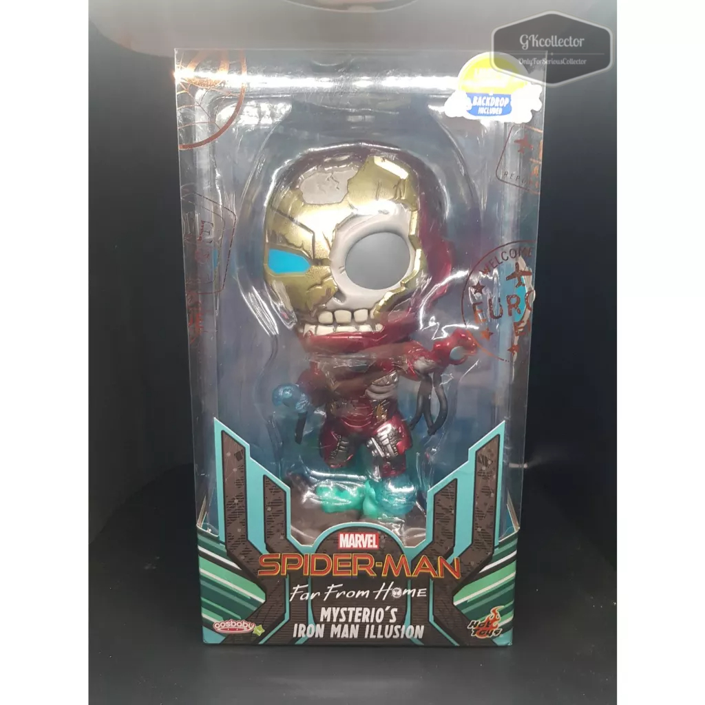 ✅พร้อมส่ง Hot Toys Cosbaby L Mysterio's Iron Man Illusion zombie Spiderman Far from Home Rare Marvel กล่องใหญ่ หายาก