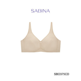 Sabina เสื้อชั้นใน Invisible Wire (ไม่มีโครง) รุ่น Function Bra รหัส SBO375CD สีเนื้อเข้ม