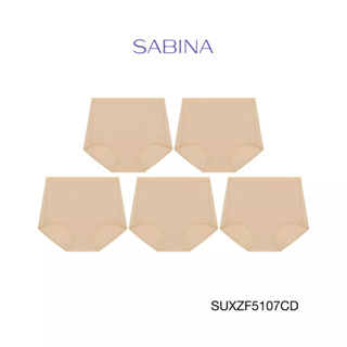 Sabina กางเกงชั้นใน (Set 5 ชิ้น) รุ่น Panty Zone รหัส SUXZF5107CD สีเนื้อเข้ม