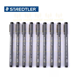 ปากกาตัดเส้น Staedtler Pigment liner **สีดำ** สินค้าพร้อมส่ง