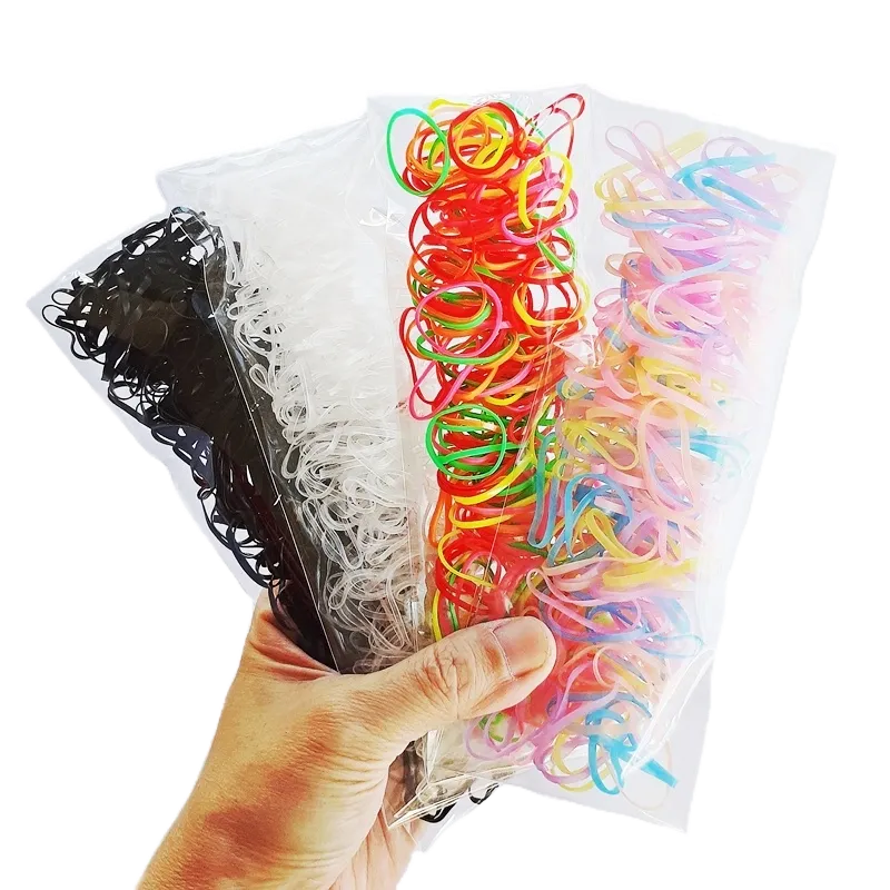 🔥SALE🔥 ยางมัดผม สีดำ สีใส สีสด สีพาสเทล
