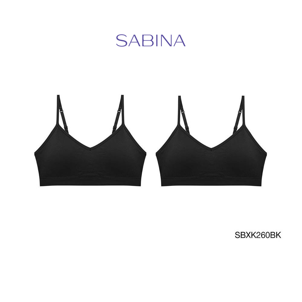Sabina เสื้อชั้นใน (Set 2 ชิ้น) รุ่น Soft Collection รหัส SBXK260BK สีดำ
