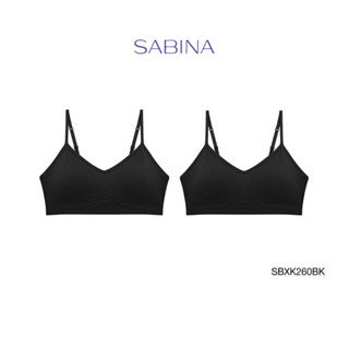 Sabina เสื้อชั้นใน (Set 2 ชิ้น) รุ่น Soft Collection รหัส SBXK260BK สีดำ