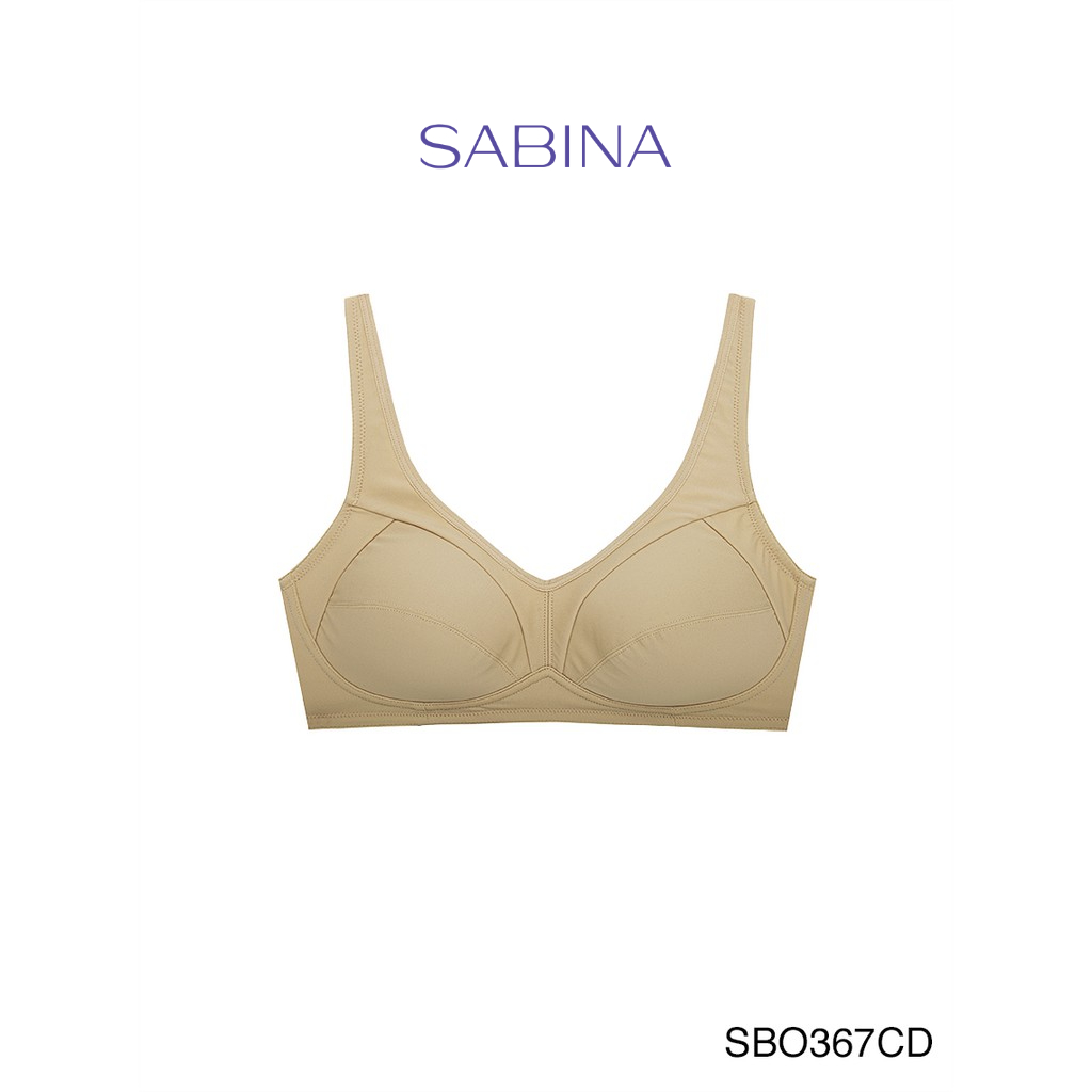 Sabina เสื้อชั้นใน Invisible Wire (ไม่มีโครง) รุ่น Function Bra รหัส SBO367CD สีเนื้อเข้ม