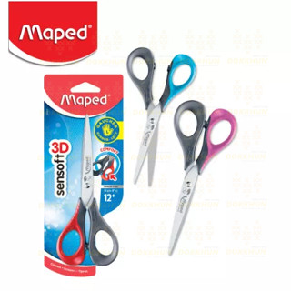Maped (มาเพ็ด) กรรไกรมือซ้าย Sentsoft 3D 6นิ้ว รหัส SC/696510 คละสี