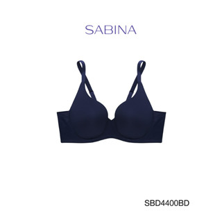 Sabina ซาบีน่า เสื้อชั้นใน Seamless Fit (มีโครง) รุ่น Perfect Bra รหัส SBD4400BD สีน้ำเงินเข้ม