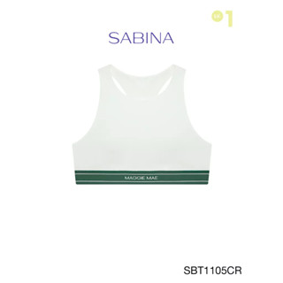 SABINA Lady, Set, Go เสื้อแขนกุดทรงครอป รุ่น MAGGIE MAE รหัส SBT1105CR สีขาว