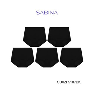 Sabina กางเกงชั้นใน (Set 5 ชิ้น) รุ่น Panty Zone รหัส SUXZF5107BK สีดำ