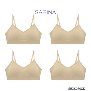 Sabina เสื้อชั้นใน (Set 4 ชิ้น) รุ่น Soft Collection รหัส SBXK260CD สีเนื้อ