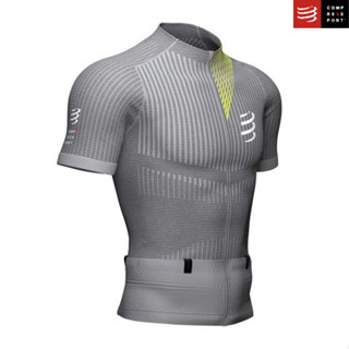 Compressport เสื้อวิ่งเทรล แขนสั้น ผู้ชาย TRAIL POSTURAL SS TOP Men - ALLOY/PRIMEROSE ของแท้100%