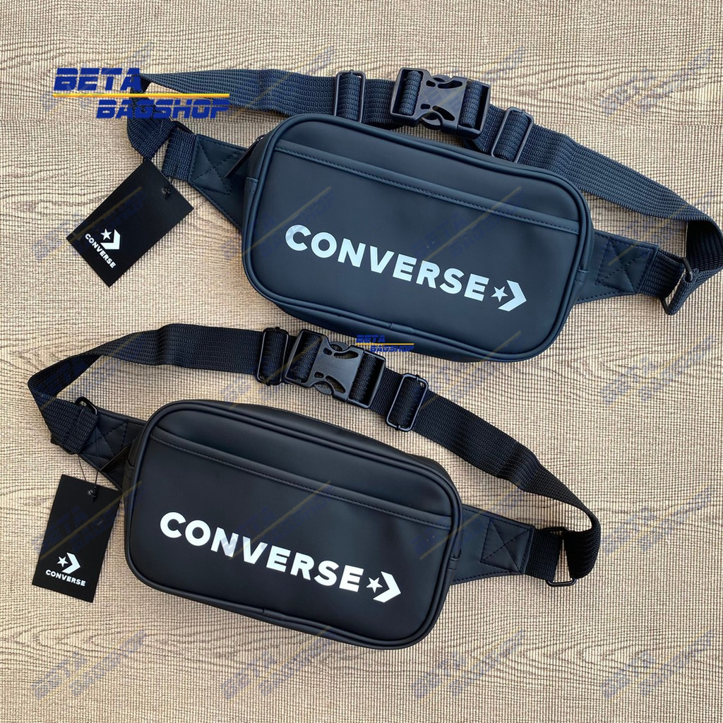 กันน้ำ💦&gt;&gt;กระเป๋าคาดอก/คาดเอว Converse แท้!!! รุ่น 1261687S1 (สีดำ และ สีกรมท่า)