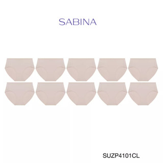 Sabina กางเกงชั้นใน (Set 10 ชิ้น) (ทรง Half) รุ่น Panty Zone รหัส SUZP4101CL สีเนื้ออ่อน