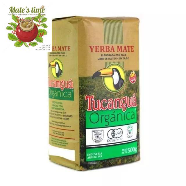ORGANIC Certified Unsmoked Yerba Mate "TUCANGUA" 500g.
