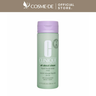 Clinique สบู่เหลวล้างหน้า 6.7 ออนซ์, 200 มล. อ่อนโยน (ผสมแบบแห้ง)