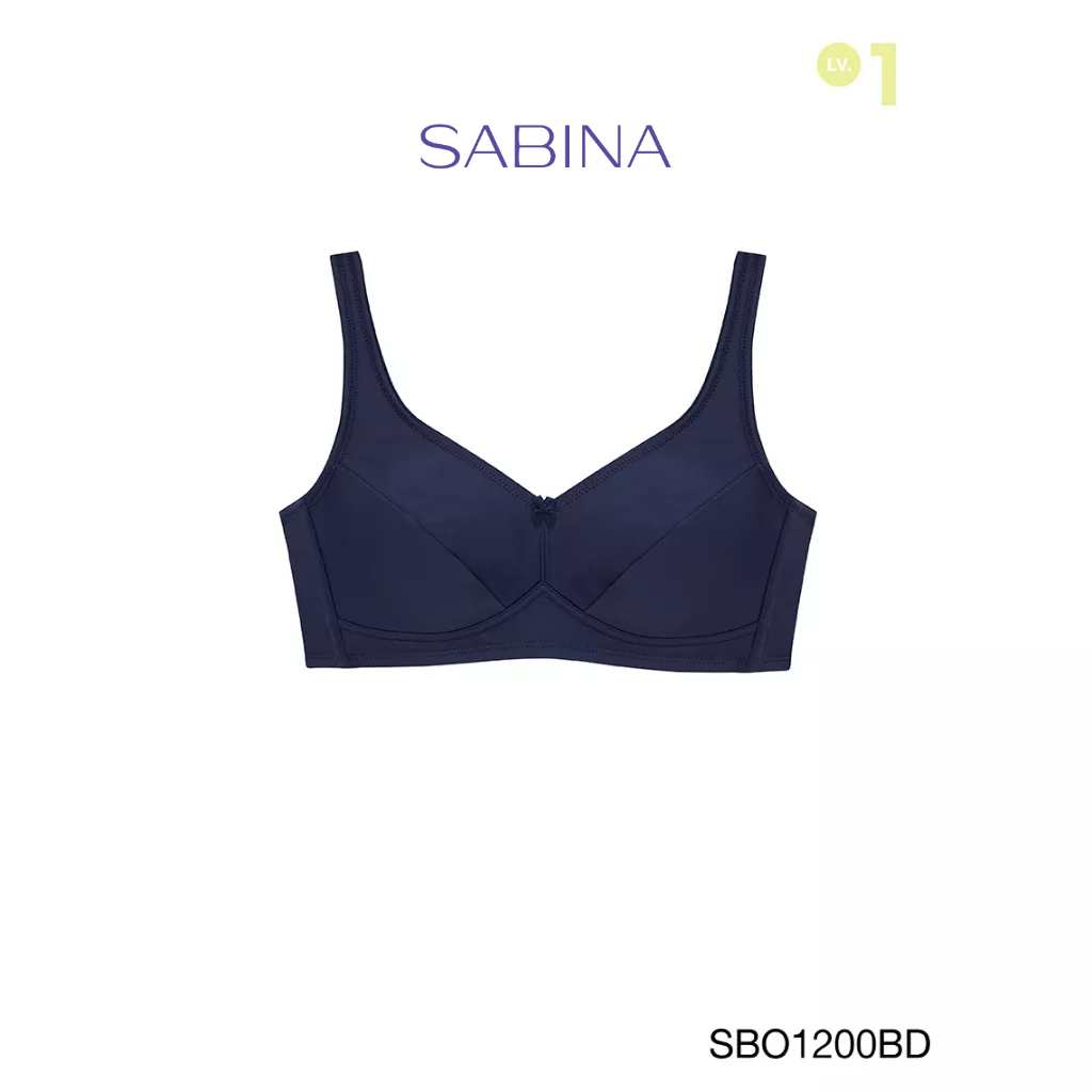 Sabina เสื้อชั้นใน Invisible Wire (ไม่มีโครง) รุ่น Function Bra รหัส SBO1200BD สีน้ำเงิน
