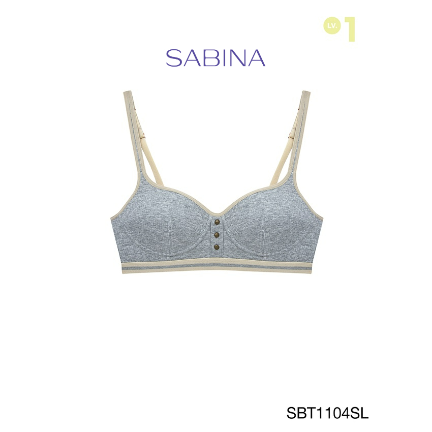 Sabina เสื้อชั้นใน รุ่น Maggie Mae คลอเลคชั่น Palette Of The Earth รหัส SBT1104SL สีเทาอ่อน
