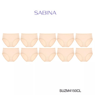 Sabina ซาบีน่า กางเกงชั้นใน (Set 10 ชิ้น) รุ่น Panty Zone (ทรง Half) รหัส SUZM4150CL สีเนื้ออ่อน