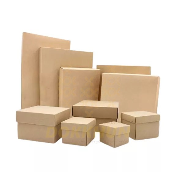 (ทักแชทก่อนสั่งซื้อ) กล่องของขวัญ กระดาษคราฟท์ฝาทึบ  (พร้อมส่ง)