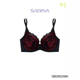 Sabina ซาบีน่า เสื้อชั้นใน มีโครง รุ่น Perfect Bra รหัส SBD9025BK สีดำ