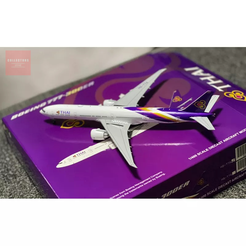 โมเดลเครื่องบินจำลอง thai airways boeing 777-300er(HS-TTA)