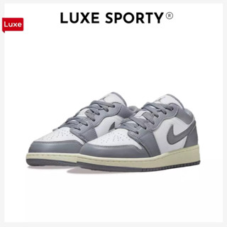 ของแท้100% Nike Air Jordan 1 Low (GS) Vintage Grey มั่นคง พอดี 2023