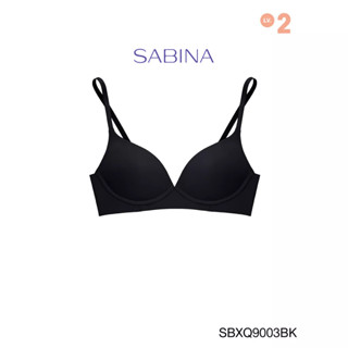 Sabina เสื้อชั้นใน Seamless Fit  รุ่น TWENTY FIVE รหัส SBXQ9003BK สีดำ