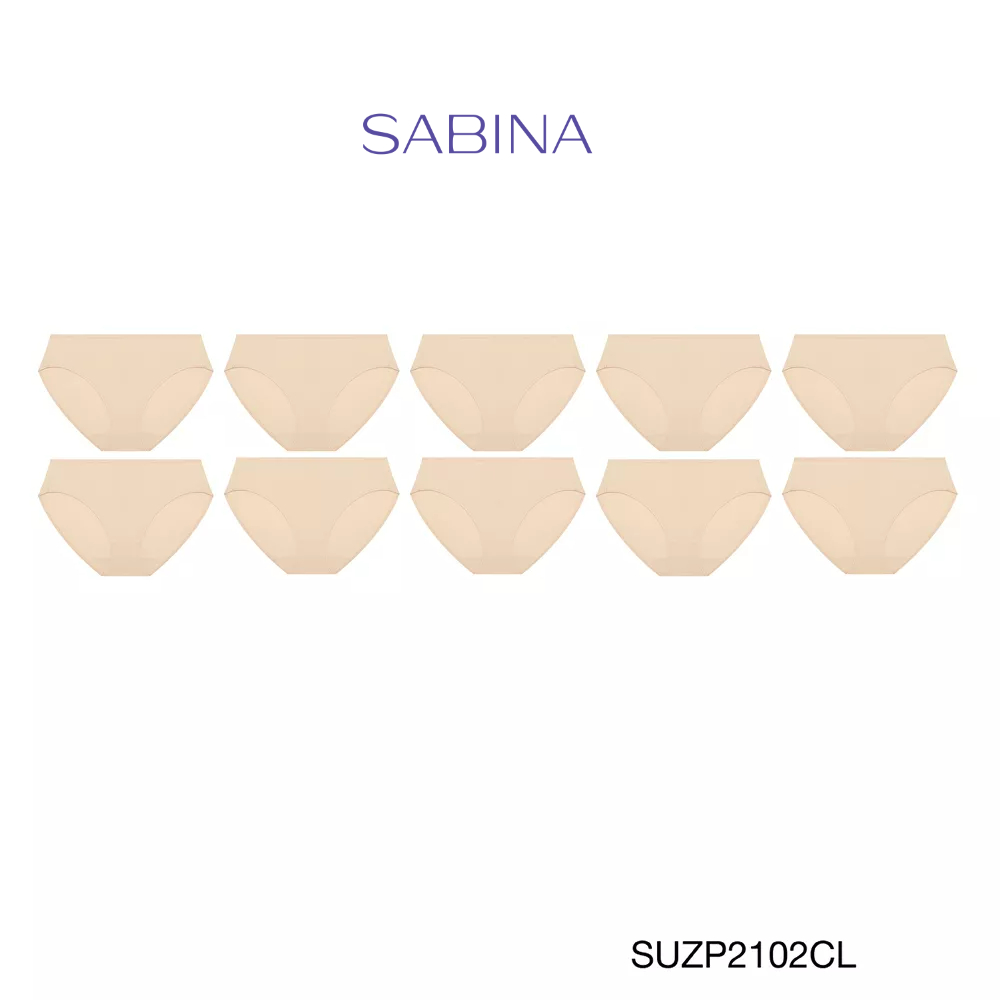 Sabina กางเกงชั้นใน (Set 10 ชิ้น) (Bikini Sexy) รุ่น Panty Zone รหัส SUZP2102CL สีเนื้ออ่อน