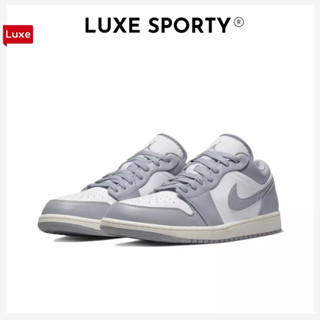 ของแท้100% Nike Air Jordan 1 Low Stealth and White มั่นคง พอดี 2023