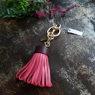 Coach แท้ พร้อมส่ง Coach LEATHER TASSEL BAG CHARM (COACH F58505) พู่ปอมปอมหนัง #keyring #พวงกุญแจcoach