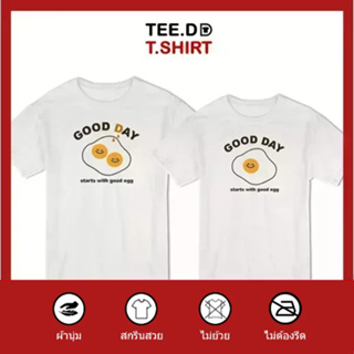 TEE.DD.TSHIRT เสื้อคู่ เสื้อยืด Good Day มีให้เลือกหลายทรง ทั้งคลาสสิค และครอป ผ้านุ่ม ลายสวย ไม่ย้วย ไม่ต้องรีด