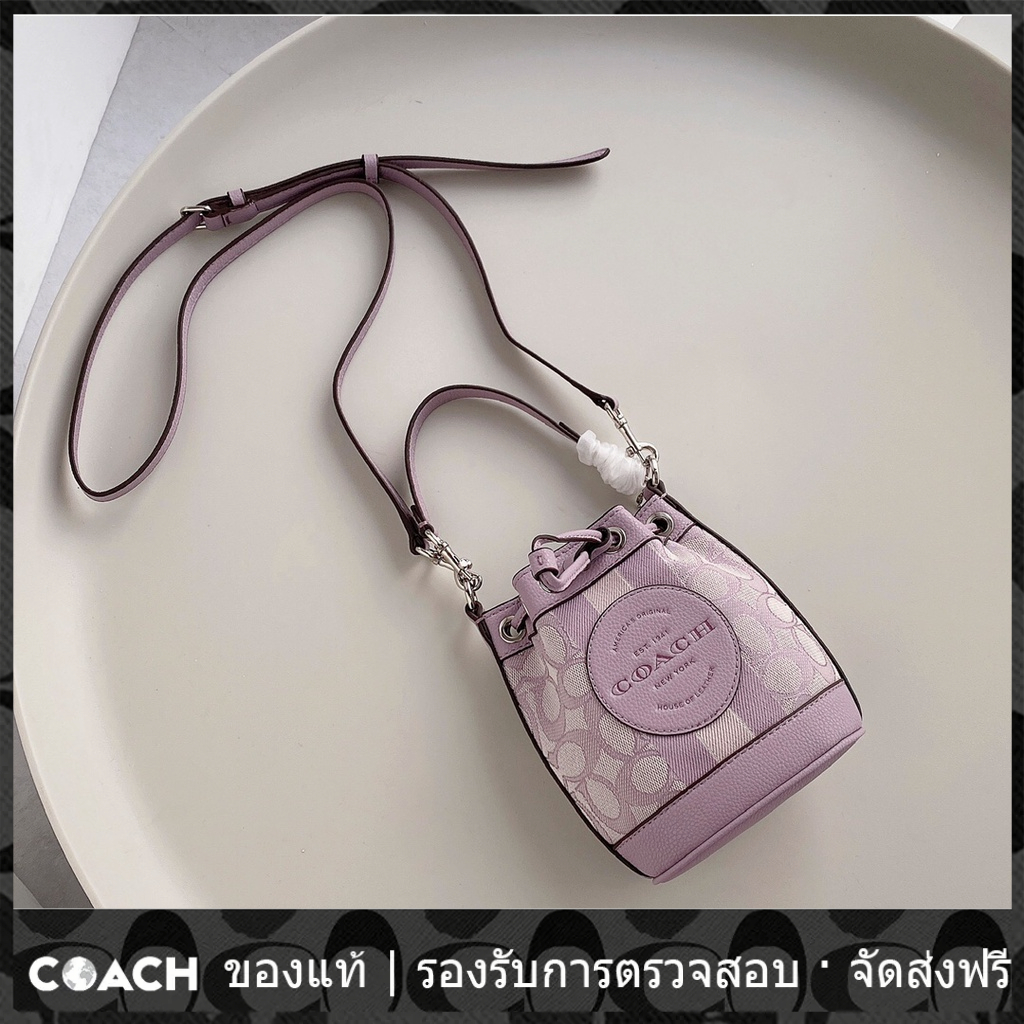 OUTLET💯 Coach แท้ C8322 Macaron Bucket Bag/กระเป๋าสะพายข้างผู้หญิง/กระเป๋าสะพาย