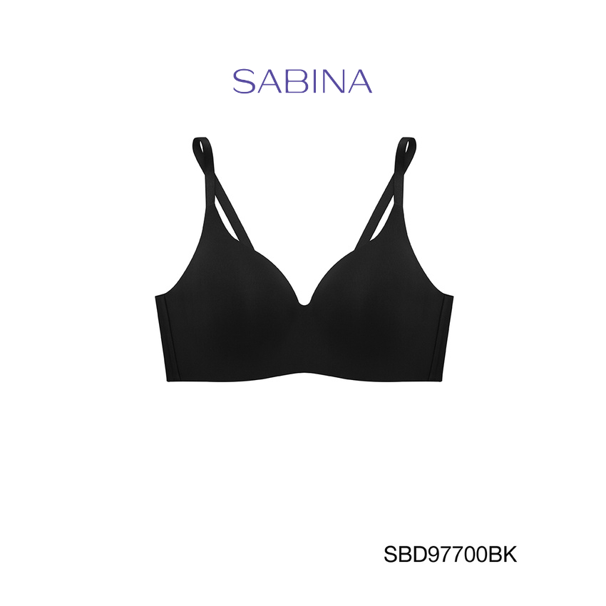 SABINA BRALESS เสื้อชั้นใน รุ่น PERFECT BRA  (ไร้โครง) รหัส SBD97700BK สีดำ