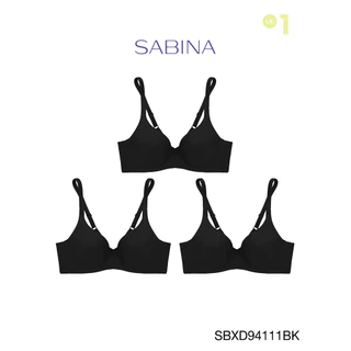 Sabina เสื้อชั้นใน (Set 3 ชิ้น) มีโครง รุ่น Perfect Bra รหัส SBXD94111BK สีดำ