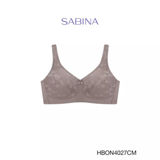 Sabina เสื้อชั้นใน (ไม่มีโครง) รุ่น Habpy Adult รหัส HBON4027CM สีช็อคโกแลต