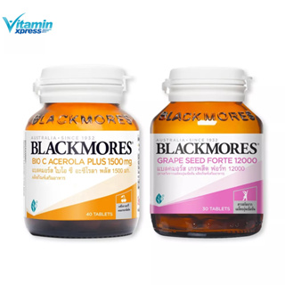 SET - Blackmores Bio C Acerola Plus 40 เม็ด  and Grape Seed 30 เม็ด วิตามินซี เมล็ดองุ่น ได้ สอง ขวด