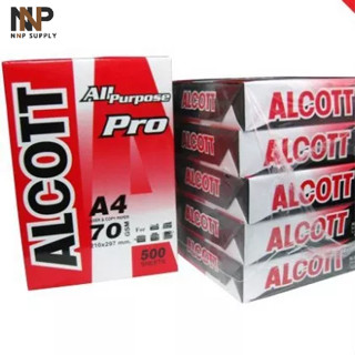 NNP-007-กระดาษ 70/80 แกรม A4 Alcott 500P  ราคาต่อ รีม พร้อมส่ง