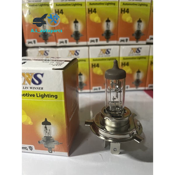 หลอดไฟ H4 24V  75/70W  1หลอด หลอดไฟหน้าH4