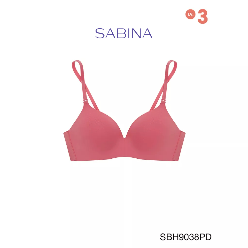 SABINA BRALESS เสื้อชั้นในไม่มีโครง รุ่น Soft Doomm รหัส SBH9038PD สีชมพูเข้ม