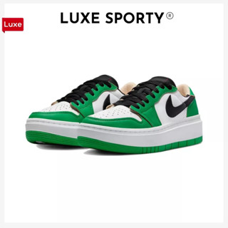 ของแท้100% Nike  Air Jordan 1 Elevate Low Lucky Green มั่นคง พอดี 2023