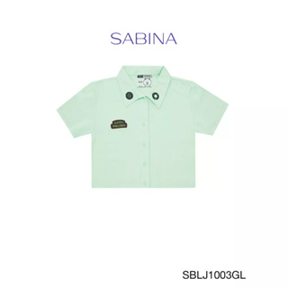 SABINA  LINE FRIENDS WITH SABINA เสื้อลำลอง รหัส SBLJ1003GL สีเขียวมิ้นต์