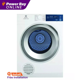 [ติดตั้งฟรี] ELECTROLUX เครื่องอบผ้าฝาหน้า (8.5 KG) รุ่น EDS854J3WB + ฐานรอง