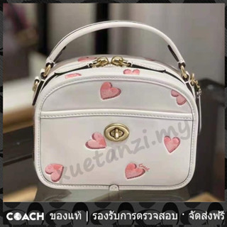 OUTLET💯 Coach แท้ C3920 กระเป๋าผู้หญิง แฟชั่น กระเป๋าสะพาย กระเป๋าถือ ลายหัวใจ