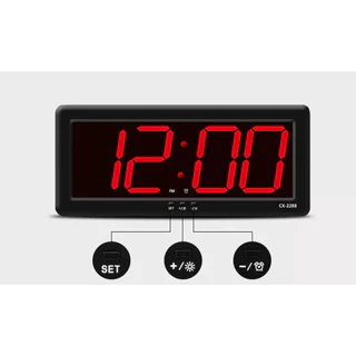 นาฬิกาดิจิตอลแขวนผนัง LED ขนาดใหญ่พิเศษ รุ่นCX-2288 ยี่ห้อ Caixing ขนาด 46X22X4 💢ฟรีอะแดปเตอร์ และ สายUSB พร้อมส่ง💢