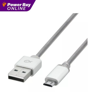 POSS สายชาร์จ Micro USB (1 เมตร, สีเงิน) PSM-1MSR-18