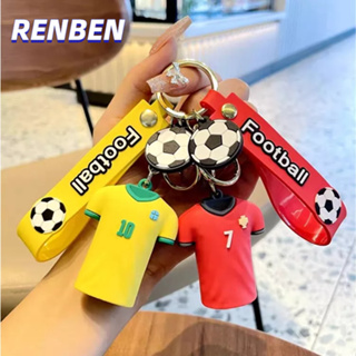 RENBEN  พวงกุญแจเสื้อบอล 2022 จี้บอลโลก พีวีซี