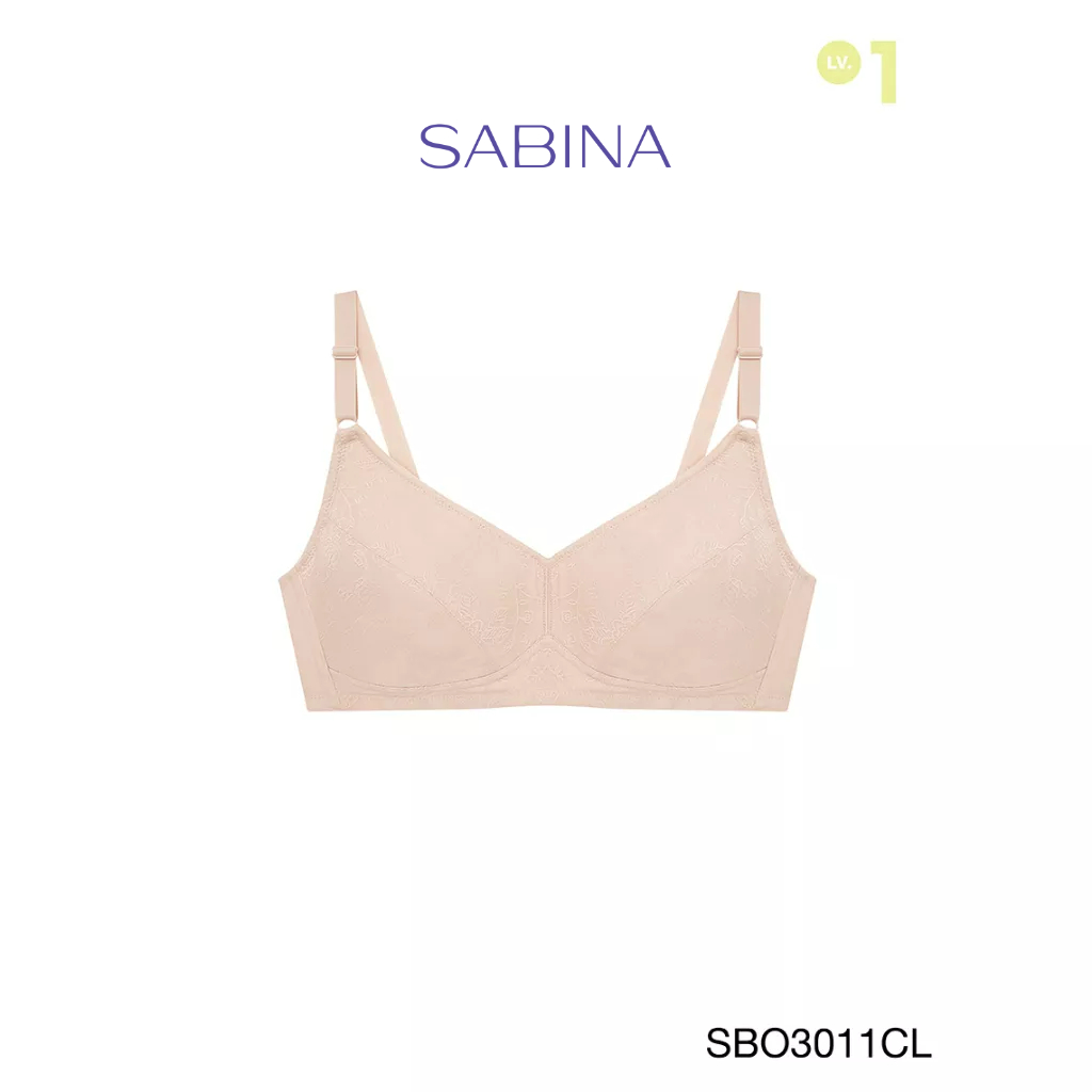 Sabina เสื้อชั้นใน Invisible Wire (ไม่มีโครง) รุ่น Function Bra รหัส SBO3011CL สีเนื้ออ่อน