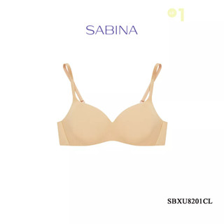 Sabina ซาบีน่า เสื้อชั้นใน INVISIBLE WIRE (ไร้โครง) SEAMLESS FIT รุ่น Pretty Perfect รหัส SBXU8201CL สีเนื้ออ่อน